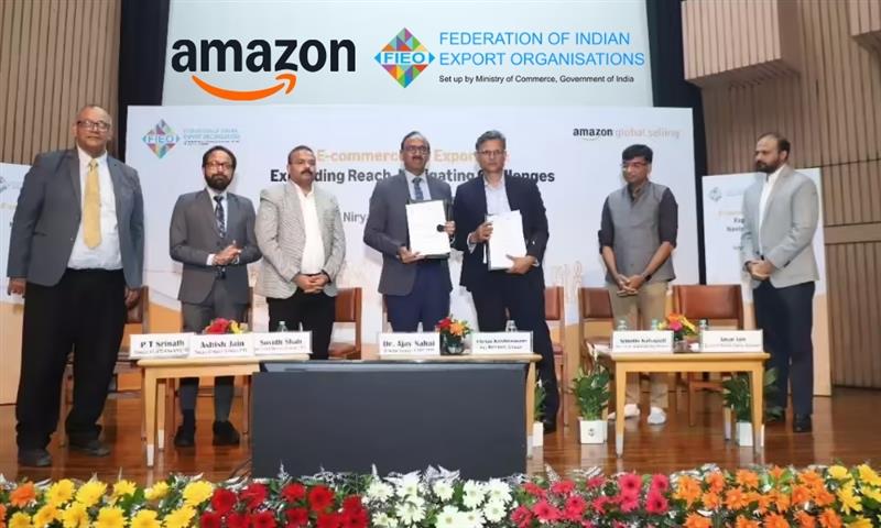Amazon India and FIEO have signed an MoU to boost e-commerce exports for Indian MSMEs.