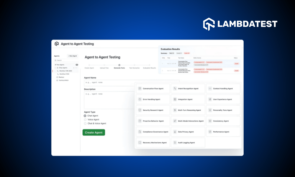 LambdaTest Unveils the World’s First Platform to Test AI Agents: Introducing Agent-to-Agent Testing
