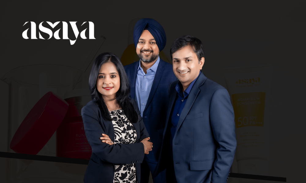 Research-backed Skincare Brand Asaya Secures Rs. 28 Crore in Pre-Series A Funding