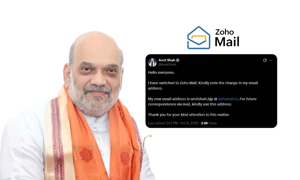 Amit Shah Adopts Zoho Mail, Signaling Push for Homegrown Tech
