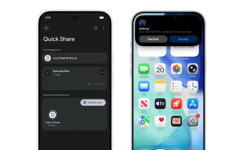 Google Enables Direct File Sharing Between Pixel 10 and iPhones