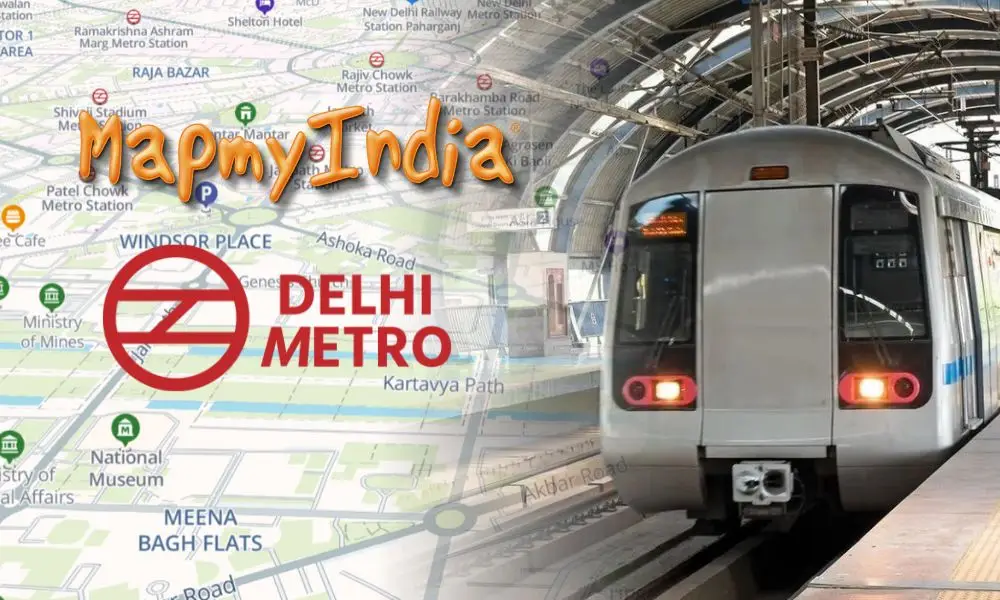 Delhi Metro & Mappls MapmyIndia team up for real-time metro info, routes & fares on the Mappls app