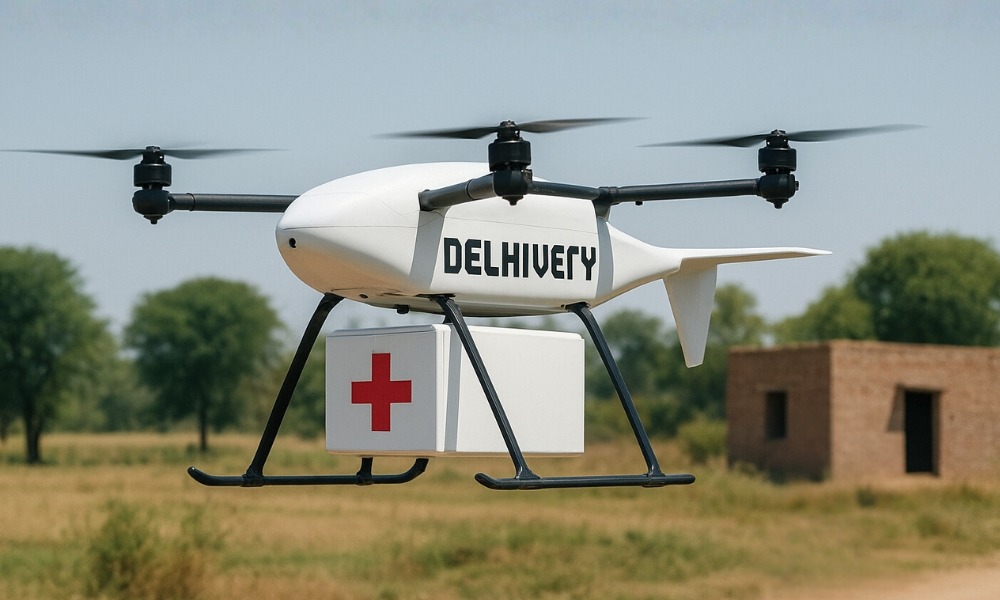 Delhivery tests VTOL drones for faster rural medical delivery