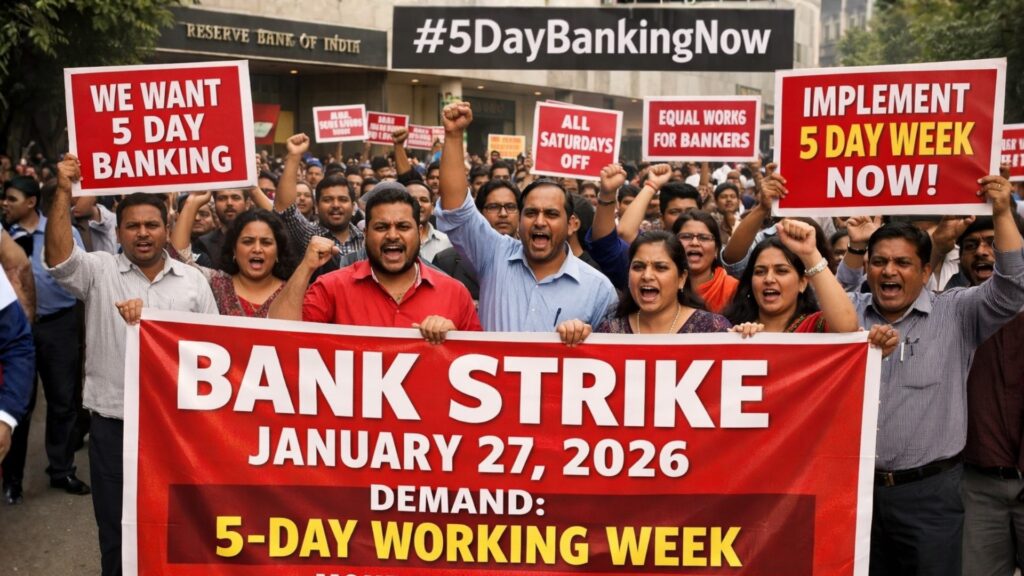 India bank unions call nationwide strike on Jan. 27 over five-day workweek demand